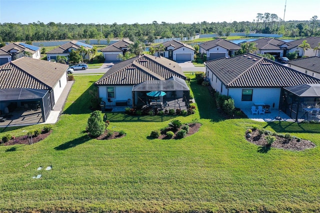 drone / aerial view featuring a residential view