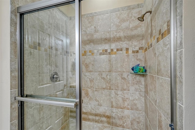 bathroom with walk in shower