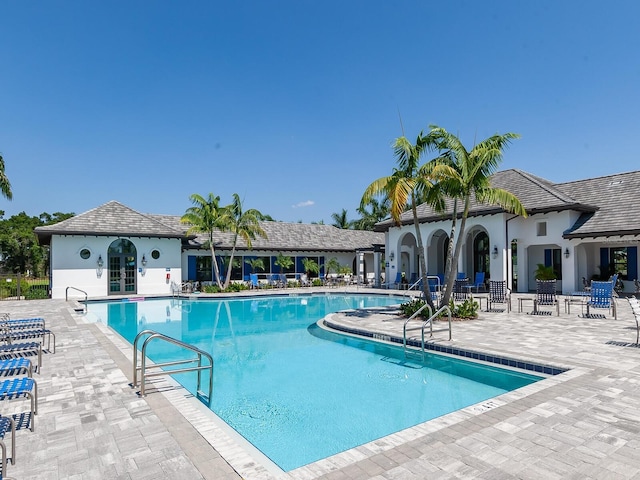 view of pool with a patio