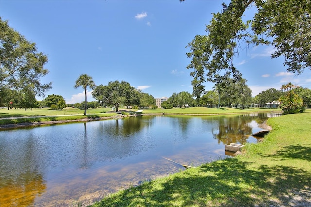 view of water feature