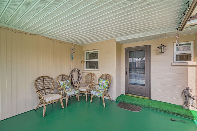 view of patio with covered porch