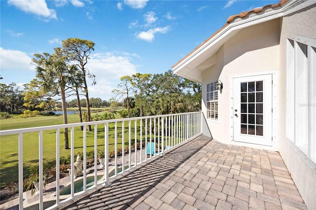 view of balcony