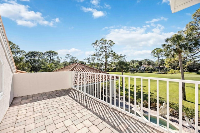 view of balcony