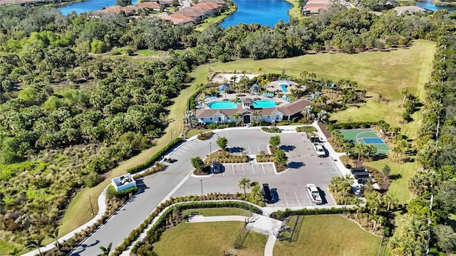 12689 Promenade Estates Blvd, Sarasota, FL 34238 - aerial view of property and surrounding area with a nearby body of water