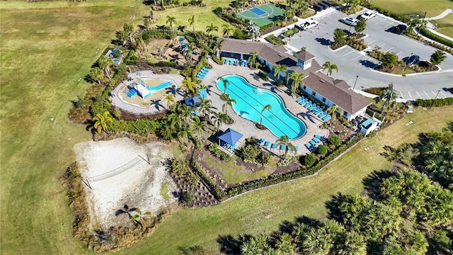 12689 Promenade Estates Blvd, Sarasota, FL 34238 - bird's eye view of a pool