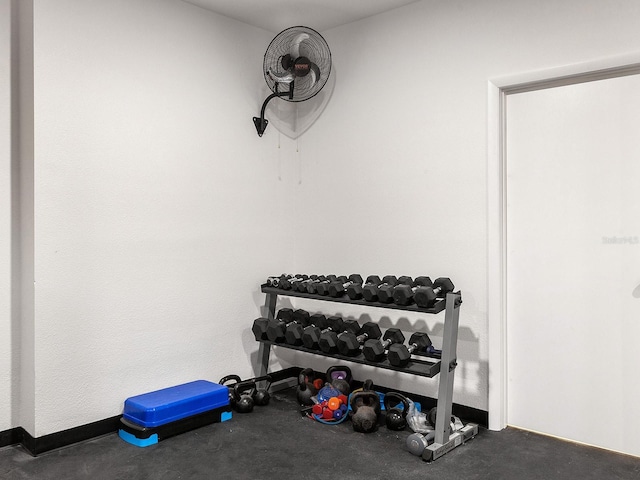 view of workout room