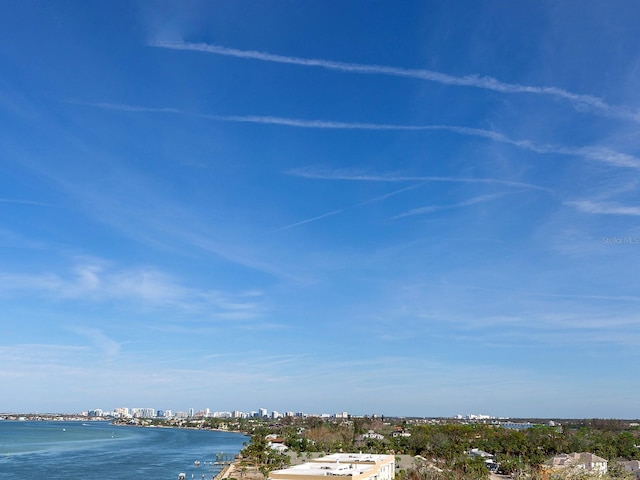 water view with a city view