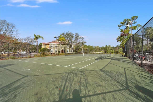 view of tennis court