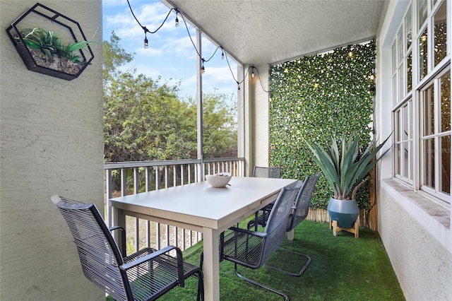 view of sunroom