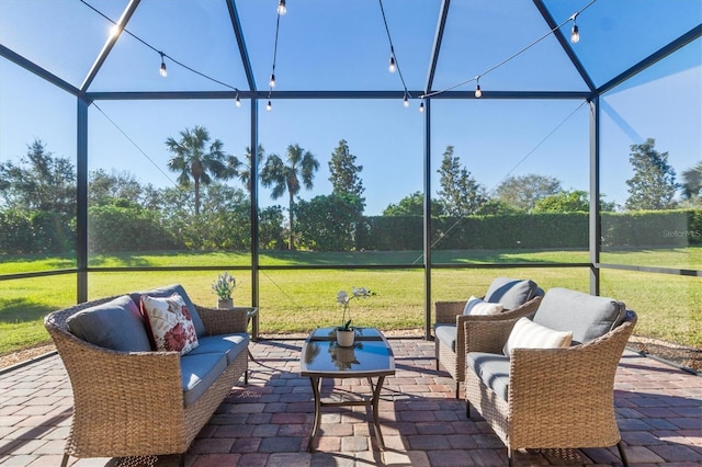 view of sunroom