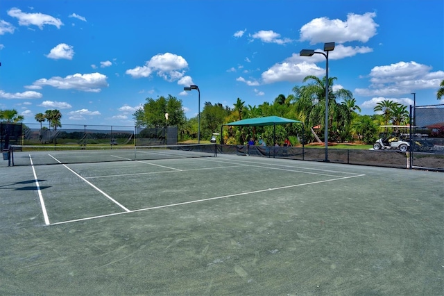 view of sport court