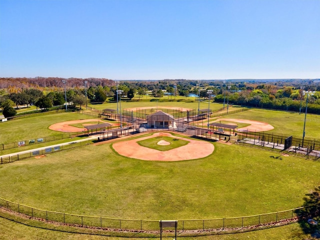 birds eye view of property