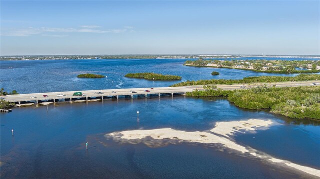 703 32nd Street Ct E, Bradenton, FL 34208 - drone / aerial view of a notable bridge and a large body of water