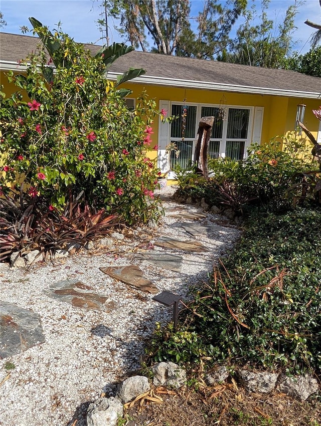 view of front of home with stucco siding