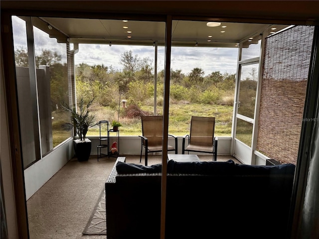 sunroom featuring a wealth of natural light