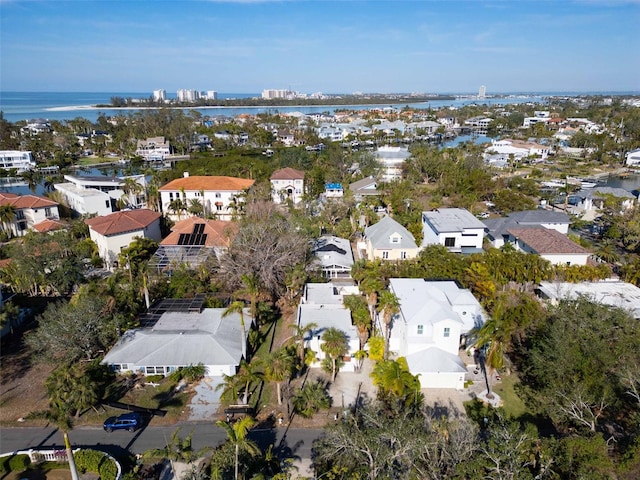 4189 Roberts Point Cir, Sarasota, FL 34242 - aerial view of property's location with nearby suburban area and a large body of water