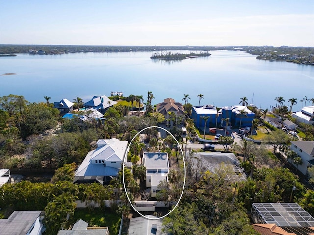 4189 Roberts Point Cir, Sarasota, FL 34242 - bird's eye view with a water view