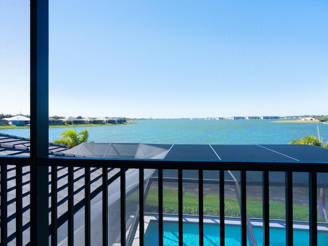 view of water feature