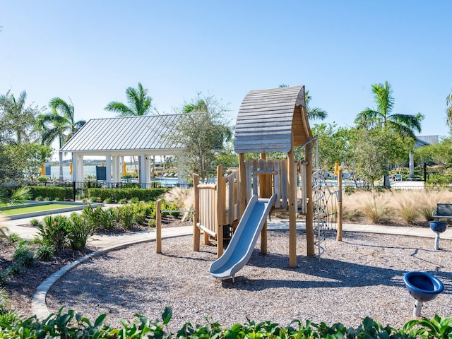 view of jungle gym