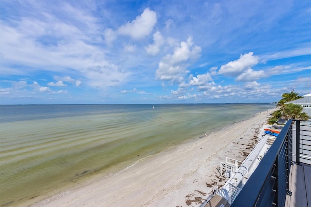 water view with a beach view