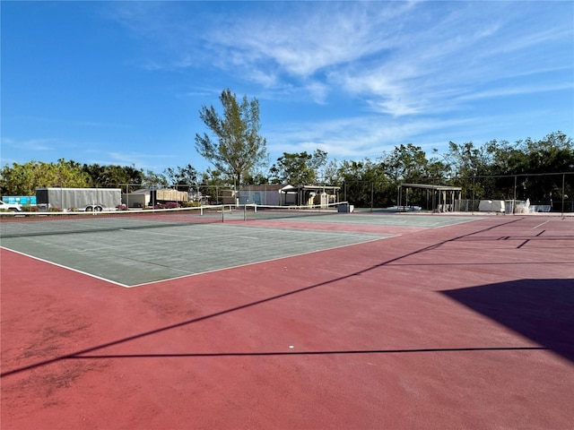 view of tennis court