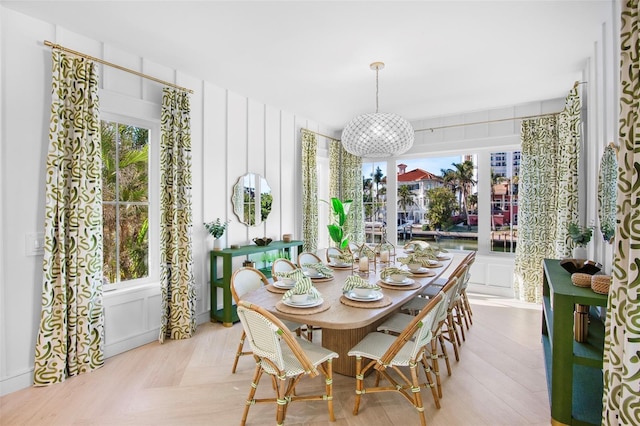 dining room featuring plenty of natural light