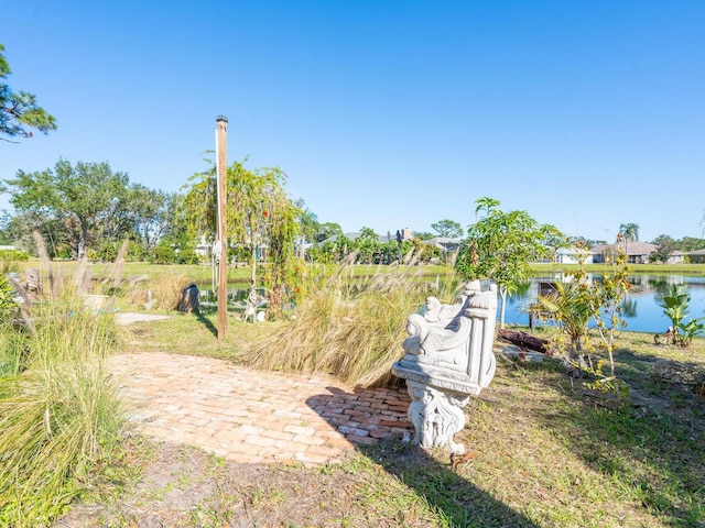 3888 Shady Brook Ln, Sarasota, FL 34243 - view of yard with a water view