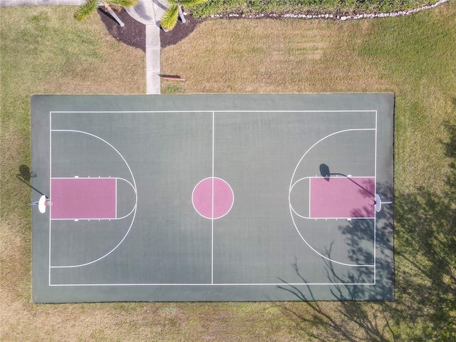 view of basketball court