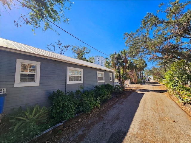 view of side of property