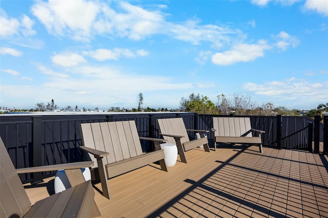 view of wooden terrace