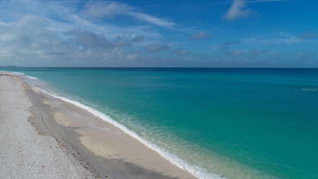 property view of water with a view of the beach