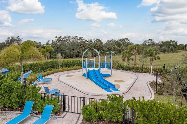 view of jungle gym