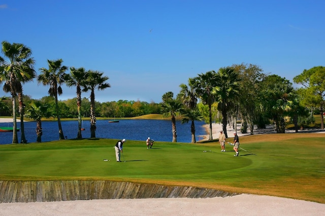 view of property's community featuring a water view