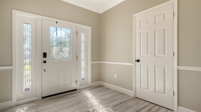 entryway featuring light hardwood / wood-style flooring