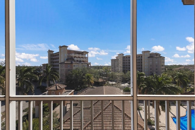 view of balcony