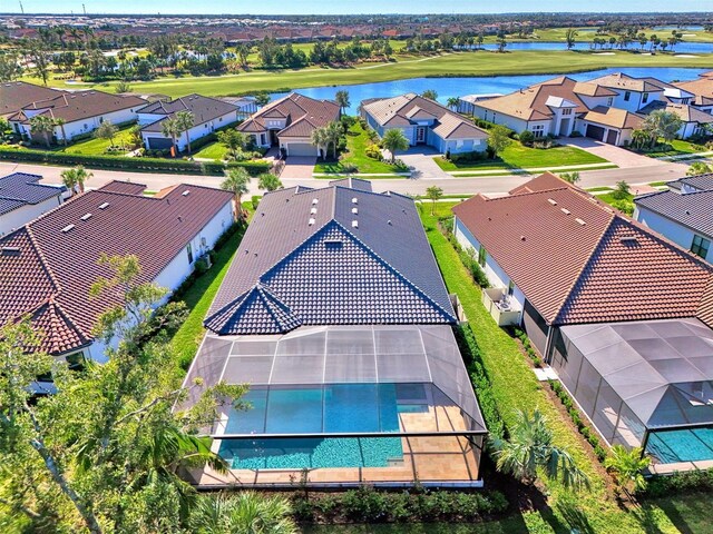 15603 Derna Ter, Bradenton, FL 34211 - aerial perspective of suburban area featuring a nearby body of water