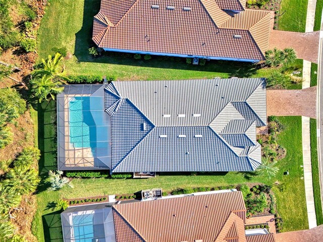 15603 Derna Ter, Bradenton, FL 34211 - view from above of property with a pool area