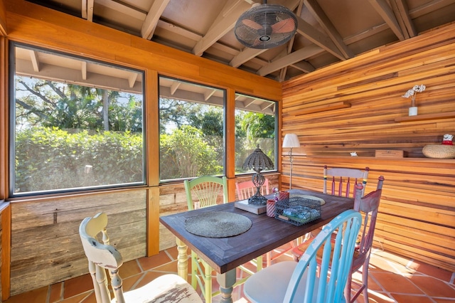 sunroom with a wealth of natural light