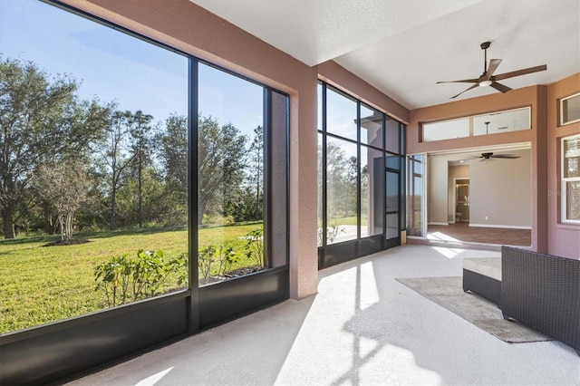 sunroom / solarium with a wealth of natural light