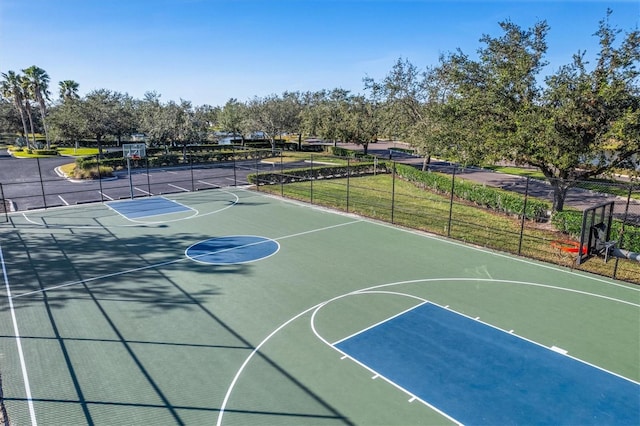 view of sport court