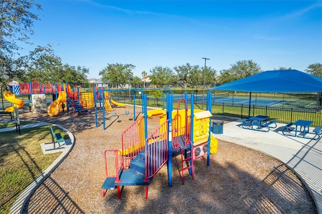 view of play area