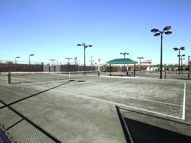 view of tennis court