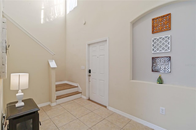 view of tiled entryway