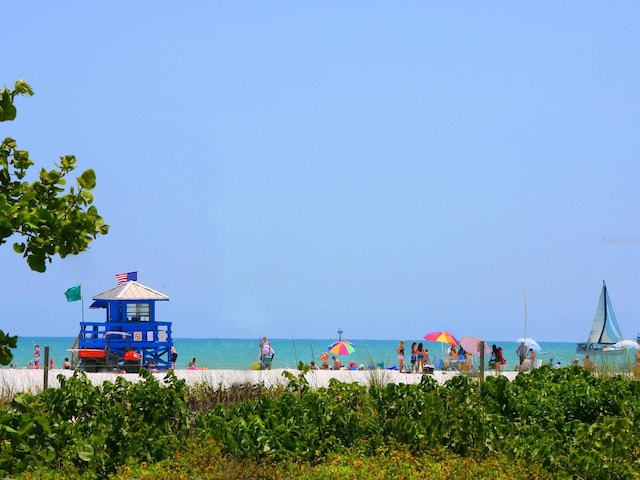 property view of water with a view of the beach