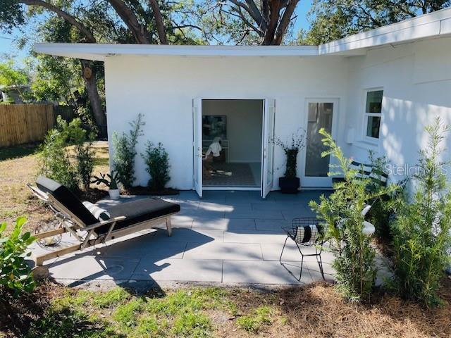 rear view of house with a patio area