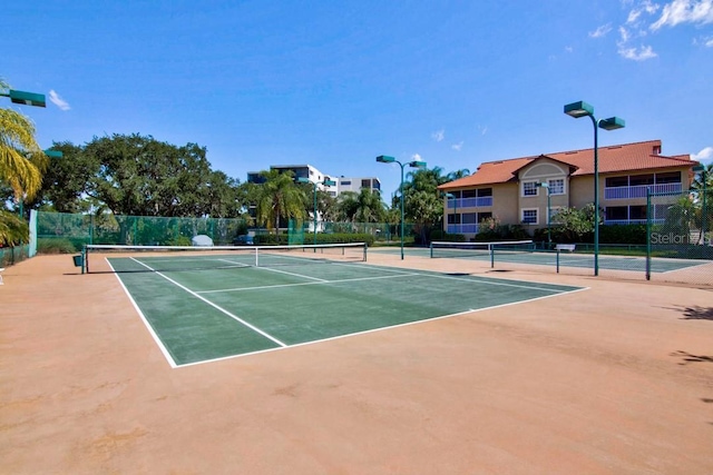 view of tennis court