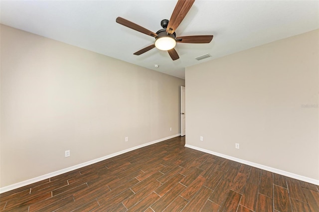 empty room with ceiling fan