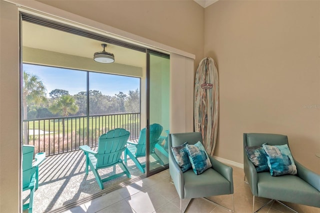 view of sunroom / solarium