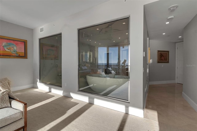415 L Ambiance Dr Unit A801, Longboat Key, FL 34228 - bathroom with baseboards and recessed lighting