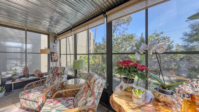 view of sunroom / solarium